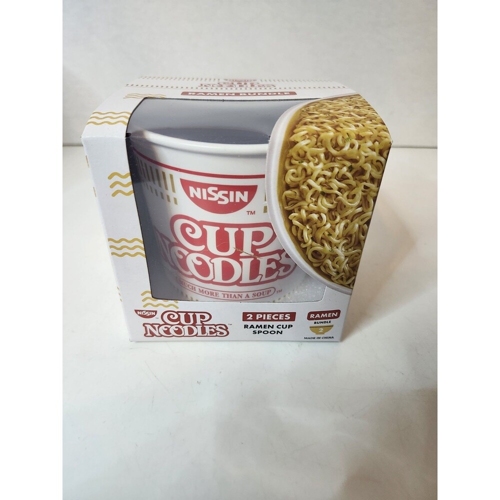 Nissin Cup Noodles 2 Piece (Cup & Spoon) Set